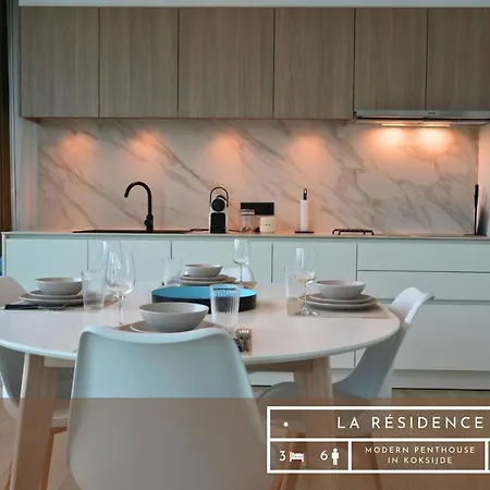 La Résidence Penthouse Duplex Vue ,3 Chambres, 2 Salles De Bain, 4 Terrasses&parking Privé * Koksijde